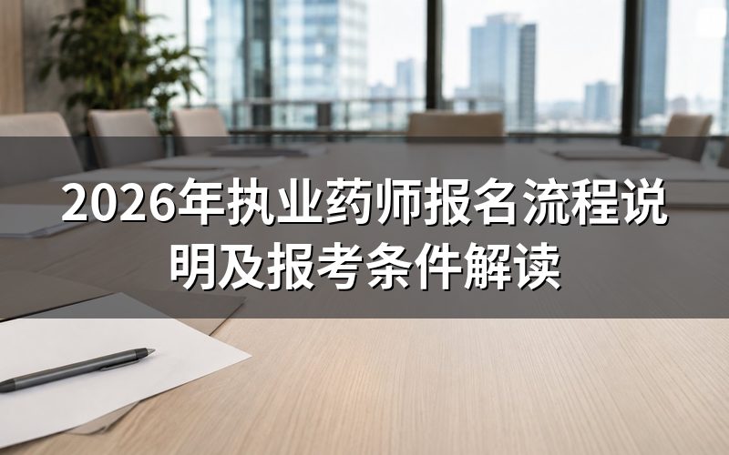 2026年执业药师报名时间是什么时候？
