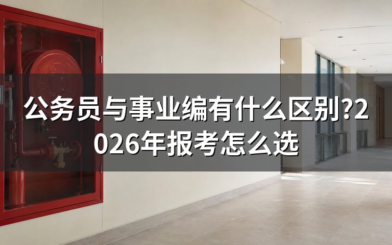 公务员和事业编,身份编制有什么不同