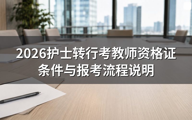 护士能不能报考教师资格证?