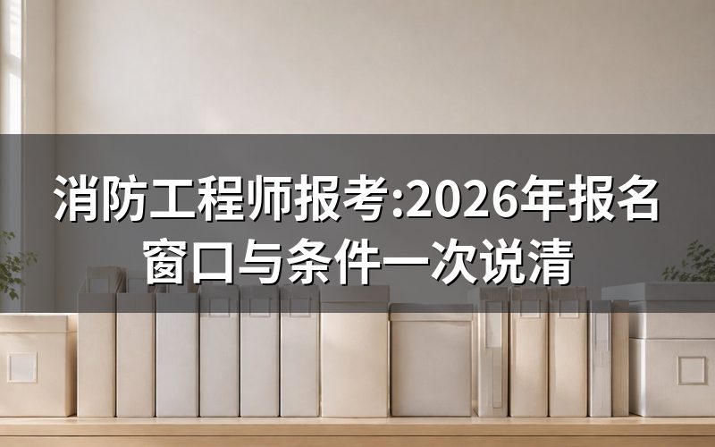 2026年消防工程师现在还能报名吗?