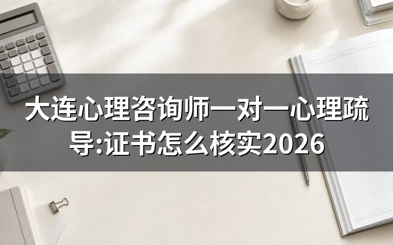 大连想找人做一对一心理疏导,该先看什么资质?