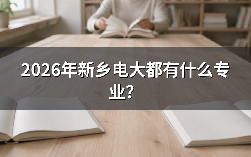 新乡电大专科专业有哪些