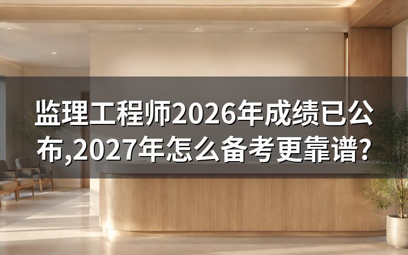 监理工程师2026年考试进行到哪一步了?