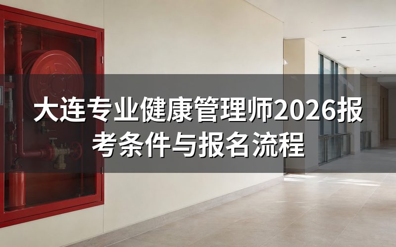 大连健康管理师现在还能报名吗?