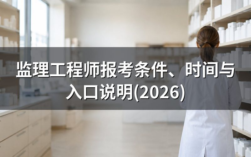 现在这个时间点,监理工程师还能报名吗?
