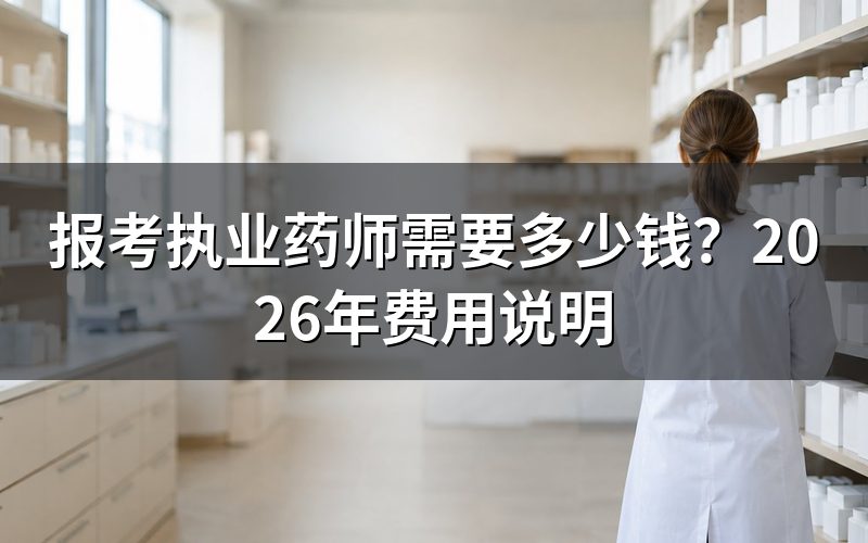 报考执业药师一科要交多少钱?
