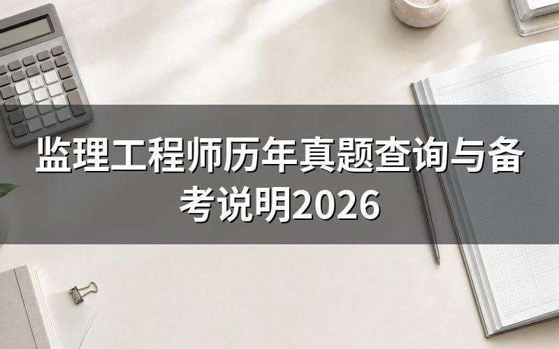 监理工程师历年真题官方公布吗?
