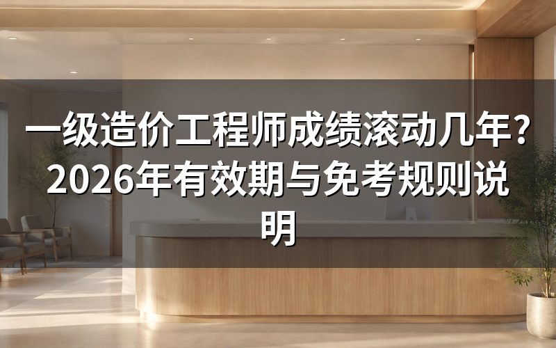 一级造价工程师成绩滚动几年?先看结论