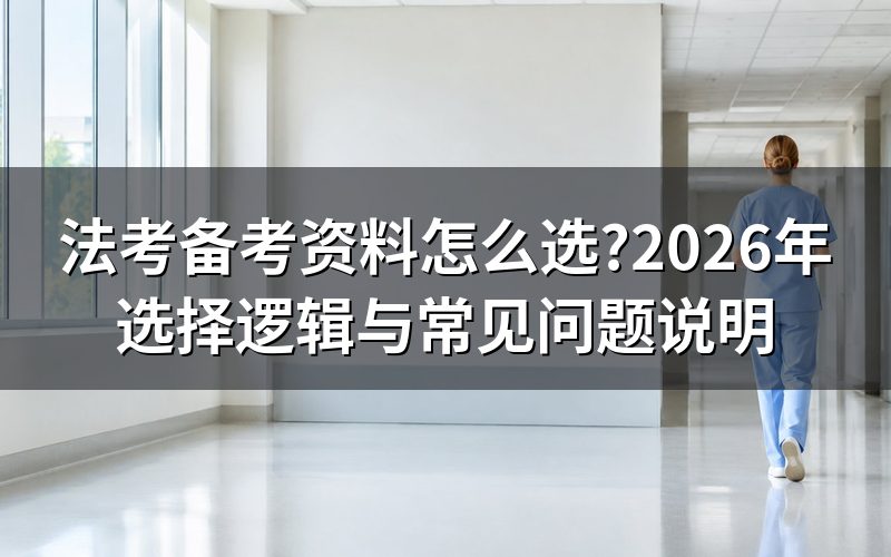 法考该跟着网红推荐的老师清单走吗?