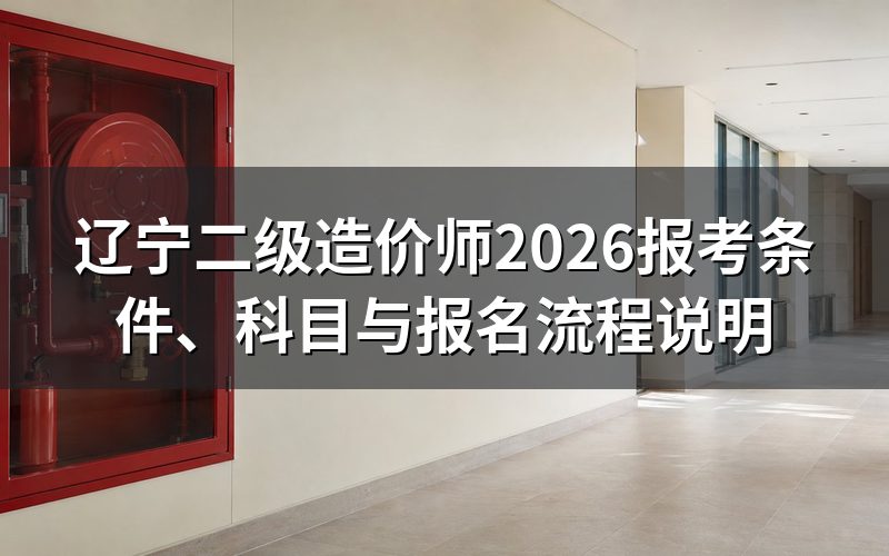 辽宁二级造价师2026报名时间与入口