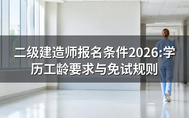 二建报名条件到底卡在哪几项?