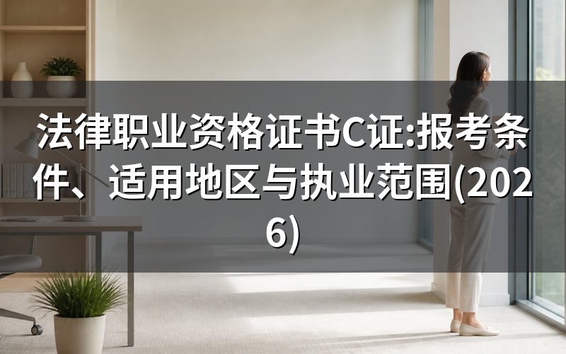 法律职业资格证书C证是什么?