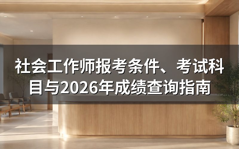 社会工作师2026年考试进行到哪一步了?