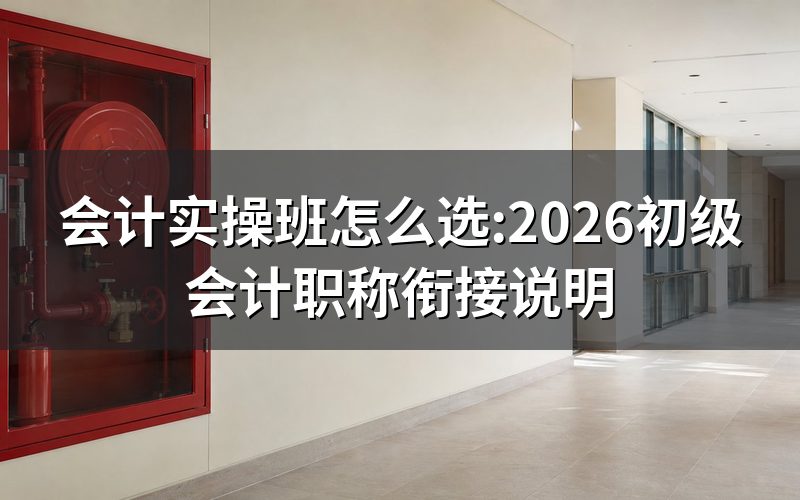 会计实操班和初级会计职称是一回事吗?