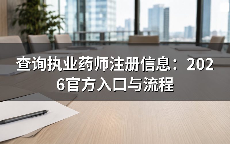 执业药师注册信息去哪查?