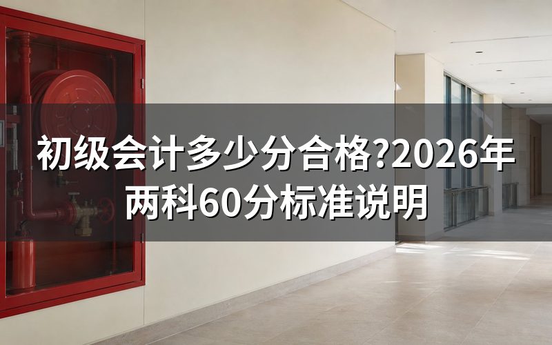 初级会计多少分合格?