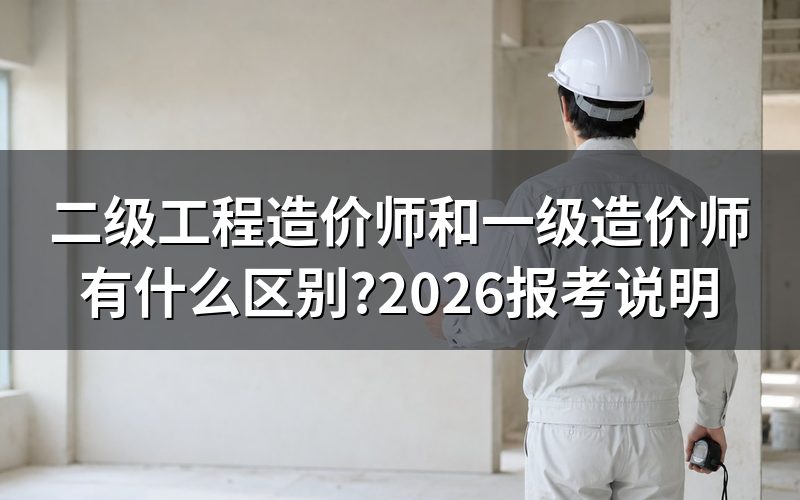二级工程造价师和一级造价师是一回事吗?