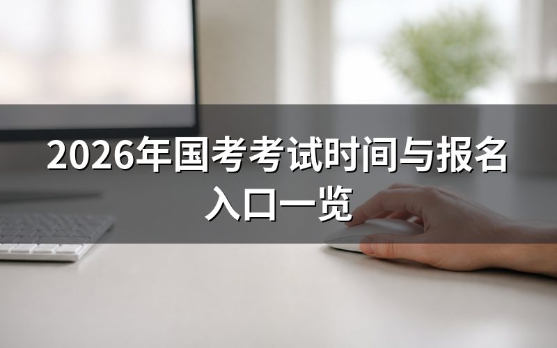 2026年国考笔试考完了吗?现在报名还来得及吗
