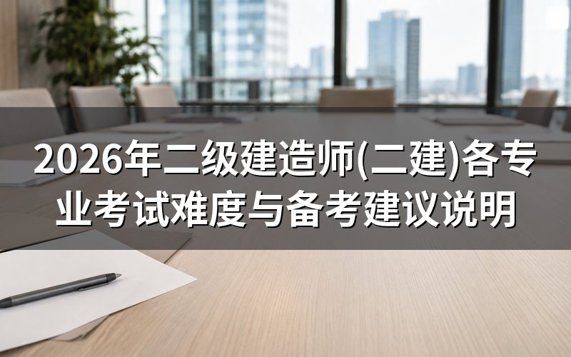 2026年二建考试难度整体情况如何?