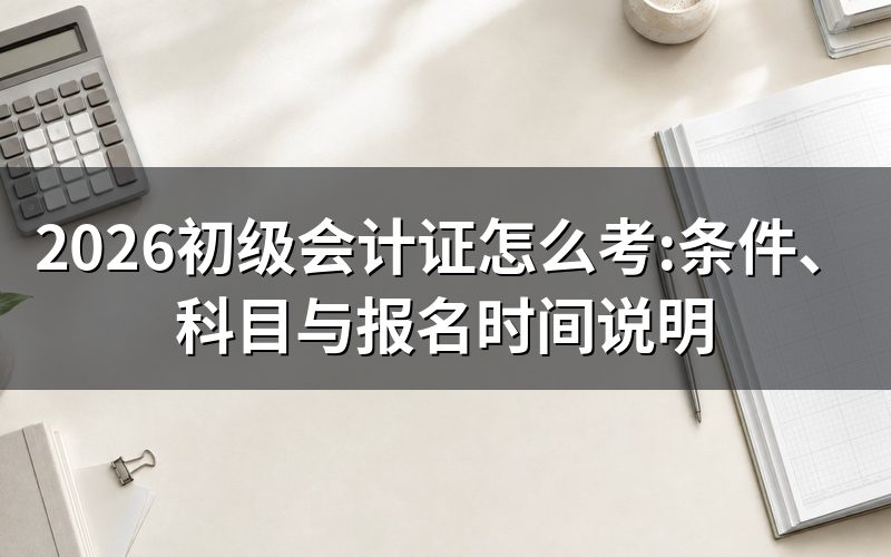 初级会计证是什么性质的证书?
