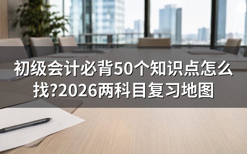 "初级会计必背50个知识点"到底是谁总结的?