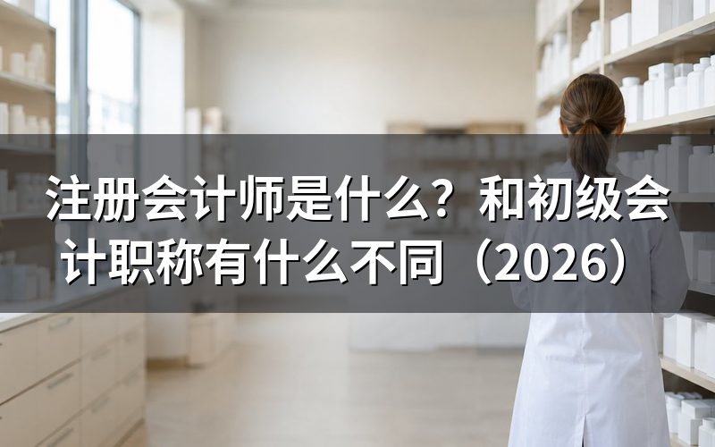 注册会计师和初级会计职称,是同一个证吗?