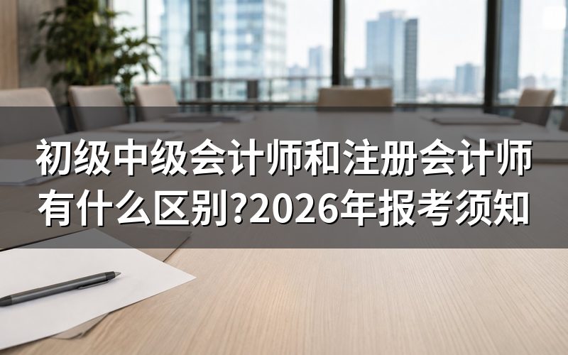 会计相关证书分两条路,专业技术资格和职业资格分别是什么?
