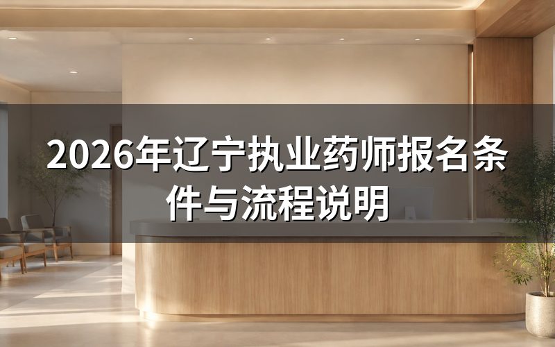 2026年辽宁执业药师报名时间是什么时候?