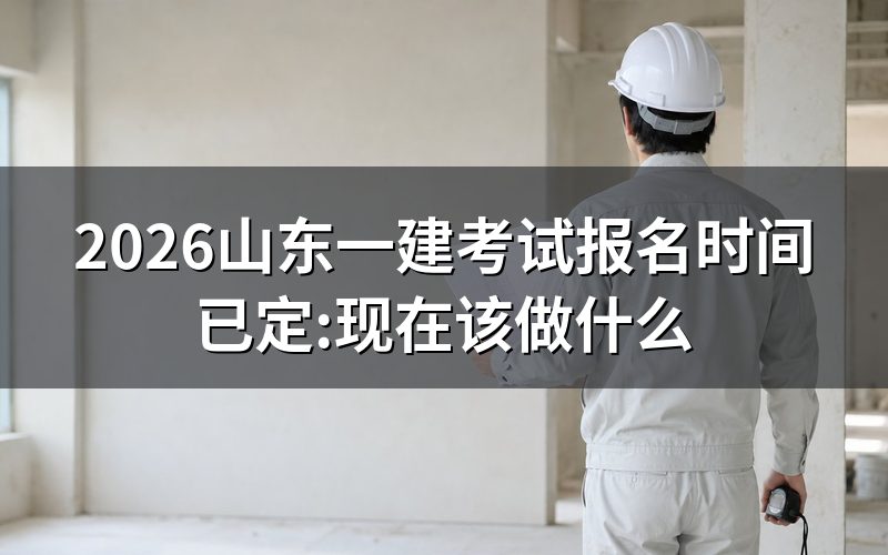 查山东一建报名时间,今天打开官网能看到什么