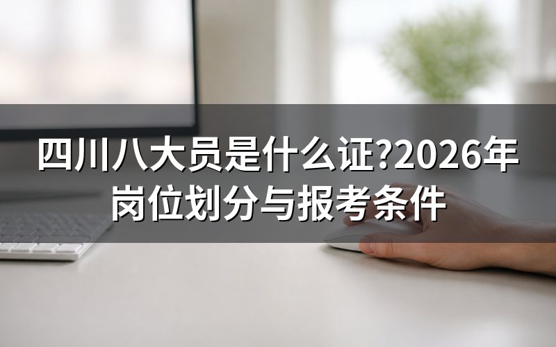 四川八大员去哪查:报名入口在哪