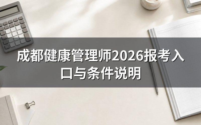 成都健康管理师去哪查报名入口