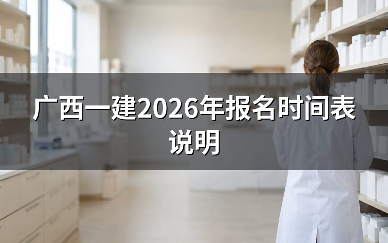广西一建2026年报名时间,现在查是什么状态