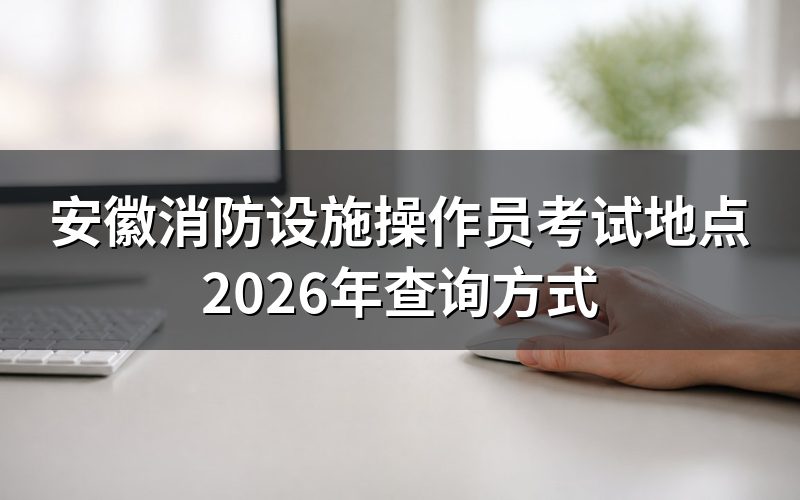 打开消防职业技能鉴定考试网,公告栏里查地点