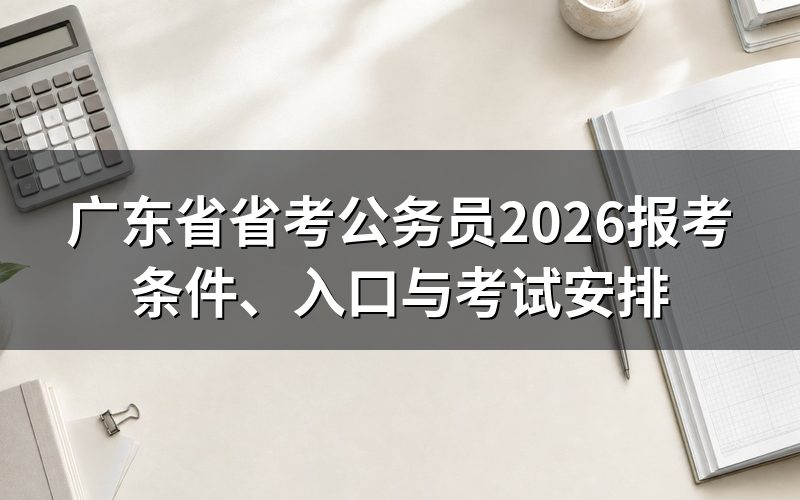 打开广东省考报名入口先看到什么