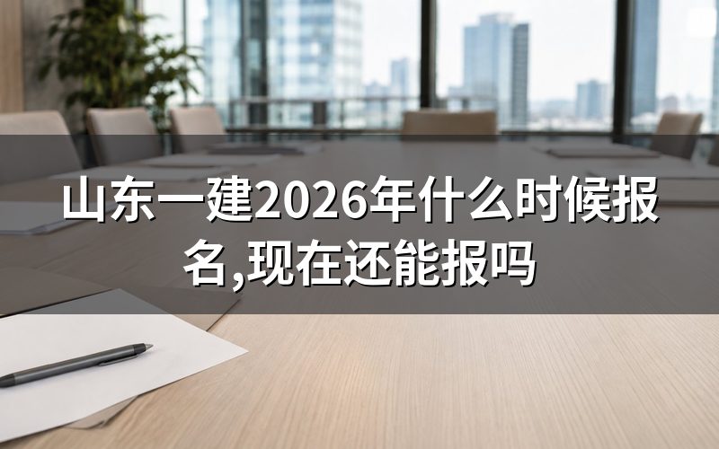 山东一建2026年报名窗口还开着吗