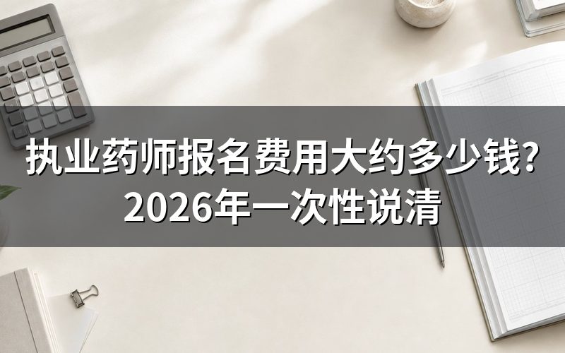 现在查执业药师报名费用,官网还剩什么