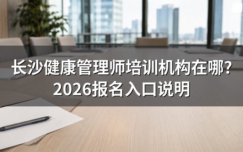 长沙健康管理师培训机构在哪查