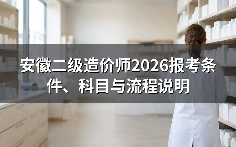 安徽二级造价师是什么?