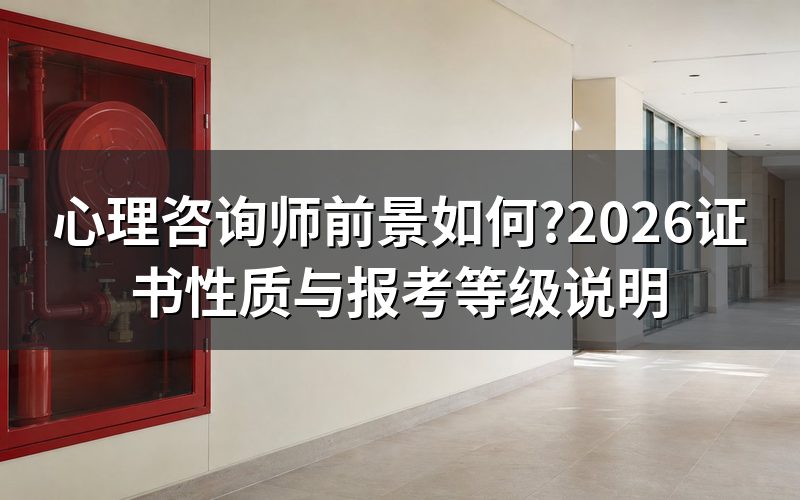 查心理咨询师证书是不是国家职业资格