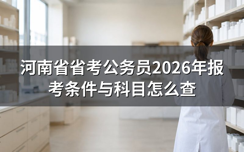 河南省考2026年这轮:现在查公告是什么状态