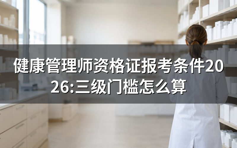 健康管理师报考条件在哪查、证书性质是什么