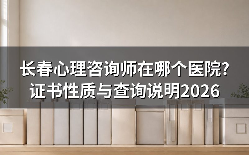 长春心理咨询师在哪个医院?搜这个词你会先卡在哪