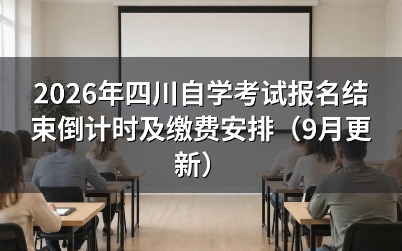 四川自学考试报名结束倒计时怎么完成注册