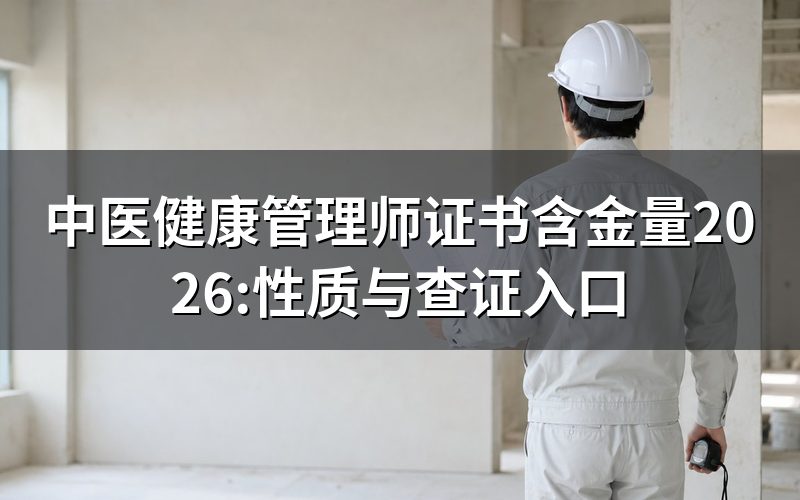 查“中医健康管理师”,官方入口给的答案