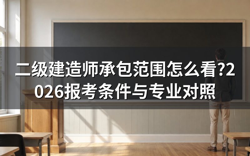 承包范围看两样:证书专业,还有企业资质