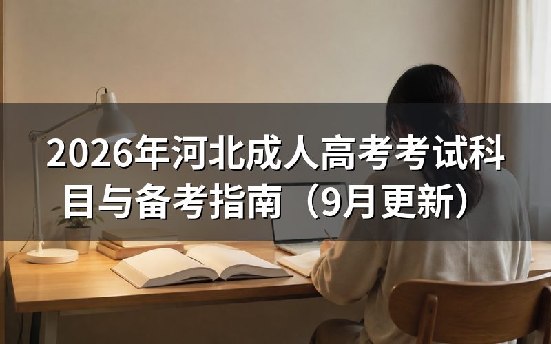 河北成人高考考试科目与备考指南怎么查