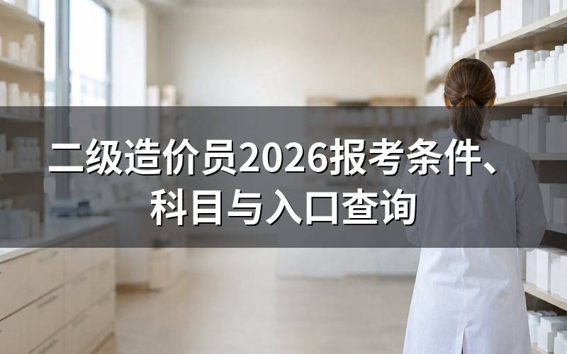 现在查二级造价员,页面上写的是什么