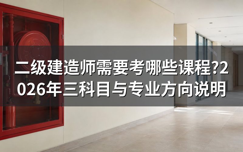 查二级建造师考试科目,该点哪个网站
