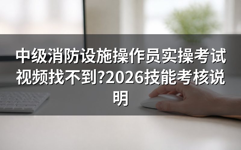 打开消防职业技能鉴定考试网,能看到什么