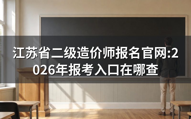 江苏省二级造价师报名官网,现在这个点能查到什么